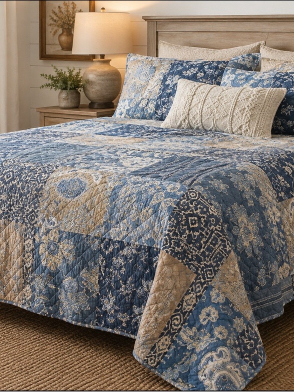 Gorgeous B. Smith Patchwork Quilt (Block Island)